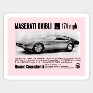 GHIBLI SUPERCAR - advert Sticker